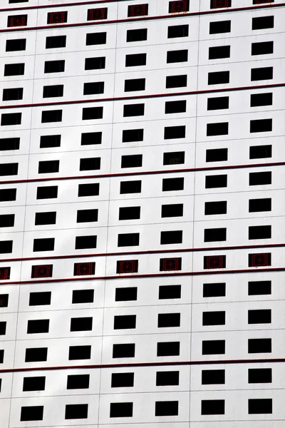 Mrakodrap windows pozadí v hong Kongu — Stock fotografie
