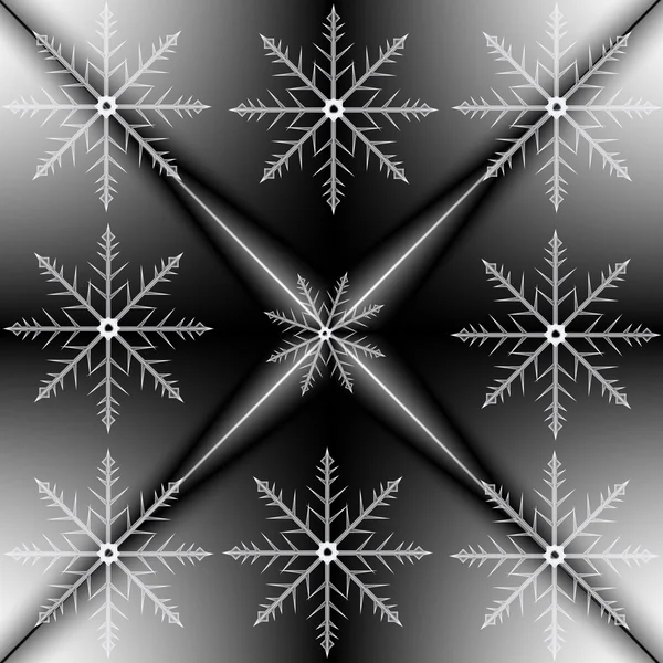 Beautiful snowflakes background — Stock Photo, Image