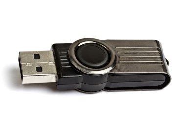 usb bellek üzerinde beyaz izole