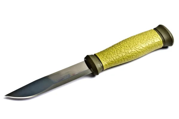 Охотничий нож изолирован на белом — стоковое фото