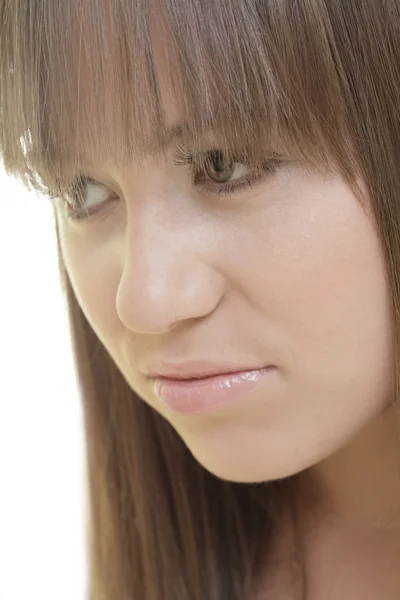 Woman with bangs — Stock Photo, Image