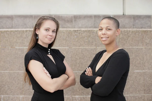 stock image Two young businesswomen