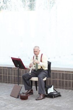 Street musician clipart