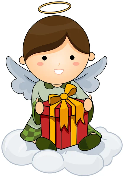 Τον άγγελο Χριστουγέννων — Διανυσματικό Αρχείο