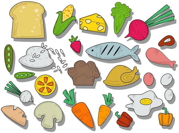 Food Icons — Stock Vector