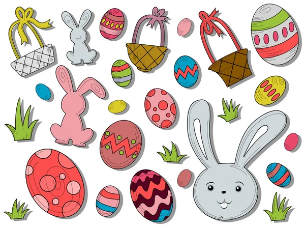 Easter Icons — Stock Vector