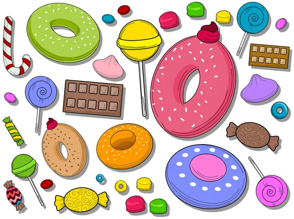 Sweets Icons — Stock Vector