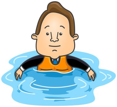 Floating clipart