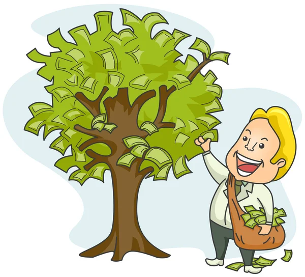 Money Tree — Stock Vector
