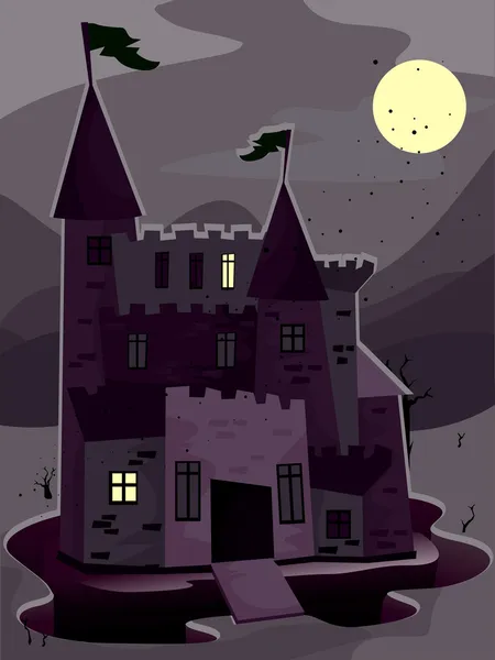 Château sombre — Image vectorielle