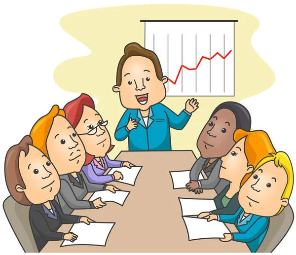 Reunião de negócios — Vetor de Stock