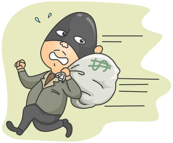 Çalışan hırsız — Stok Vektör