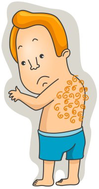 Hairy Back clipart