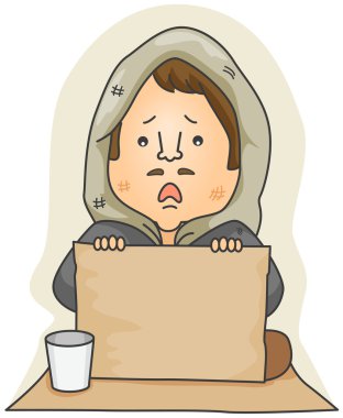 Beggar clipart