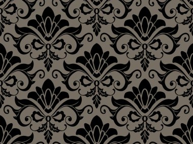 Seamless Damask Pattern clipart