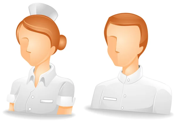 Sjuksköterska avatarer — Stock vektor