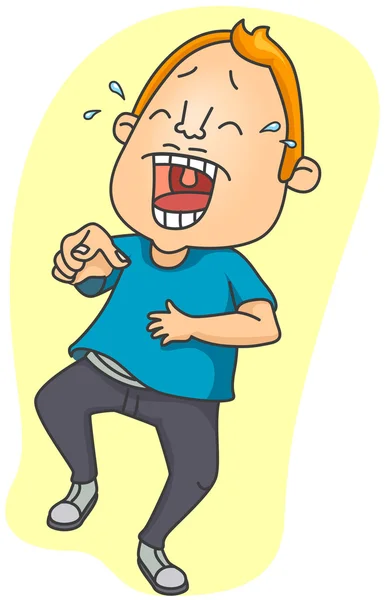 Man Laughing — Stock Vector