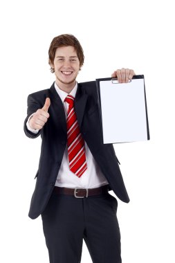 Man showing you something clipart