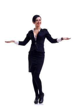 Friendly businesswoman clipart