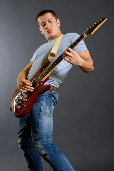 Guitarrista apasionado — Foto de Stock