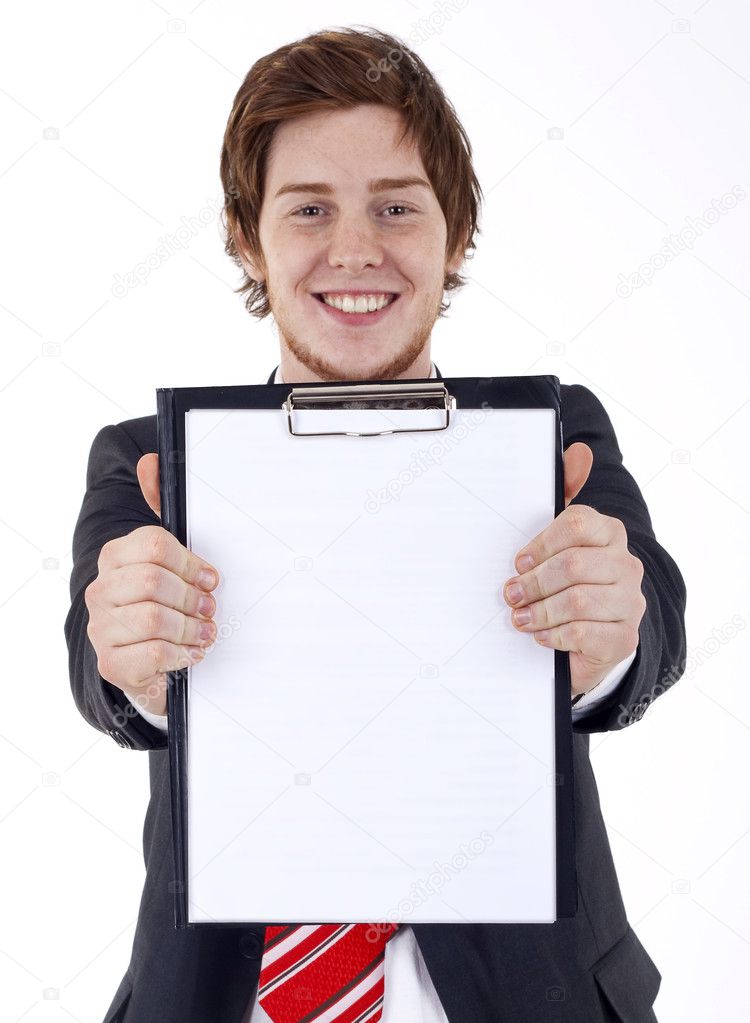 Showing a clipboard