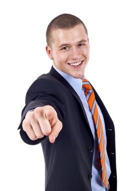 Man pointing at you clipart