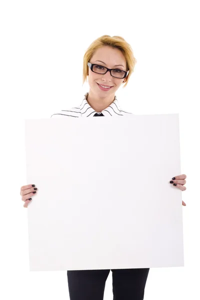 Empty white board — Stock Photo, Image