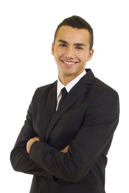 Smiling young businessman clipart