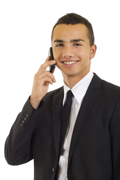 Üzletember, a telefon — Stock Fotó