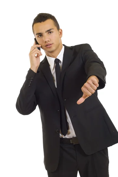 Bad news on cell phone — Stock Photo, Image