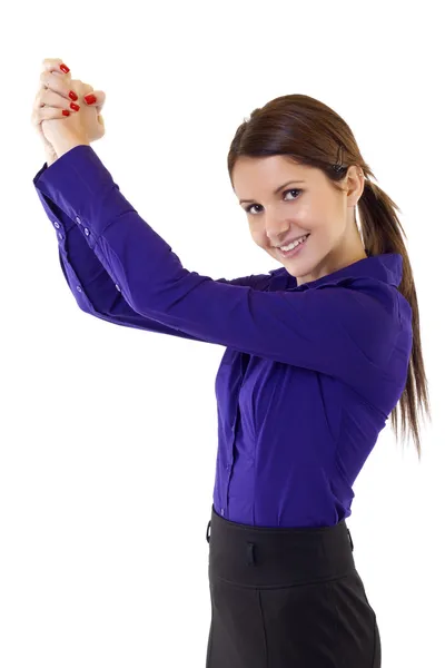 Woman celebrating success — Stock Photo, Image