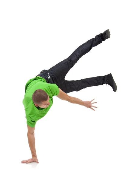 Dançarino mostrando suas habilidades — Fotografia de Stock