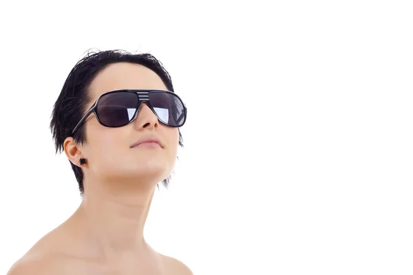 Žena ve slunečních brýlích — Stock fotografie