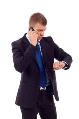 Talking on the phone clipart