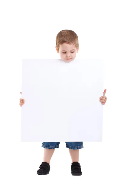 stock image Kid with blank board