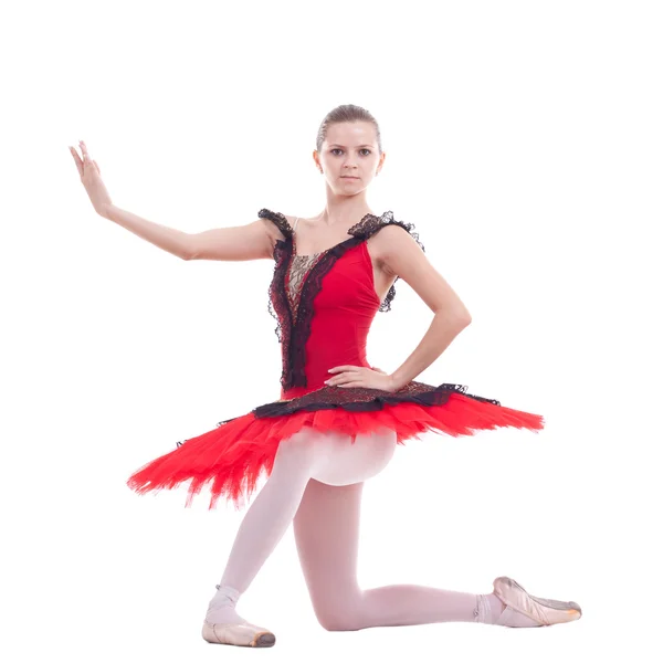 Молодая балерина позирует — стоковое фото