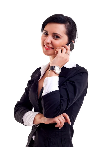 Obchodní žena na telefonu — Stock fotografie