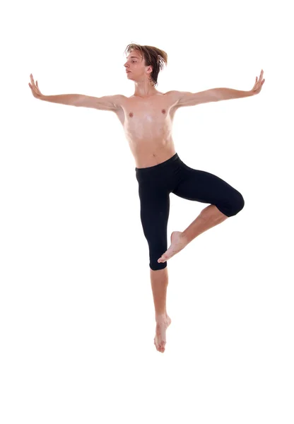Balett man hoppa — Stockfoto