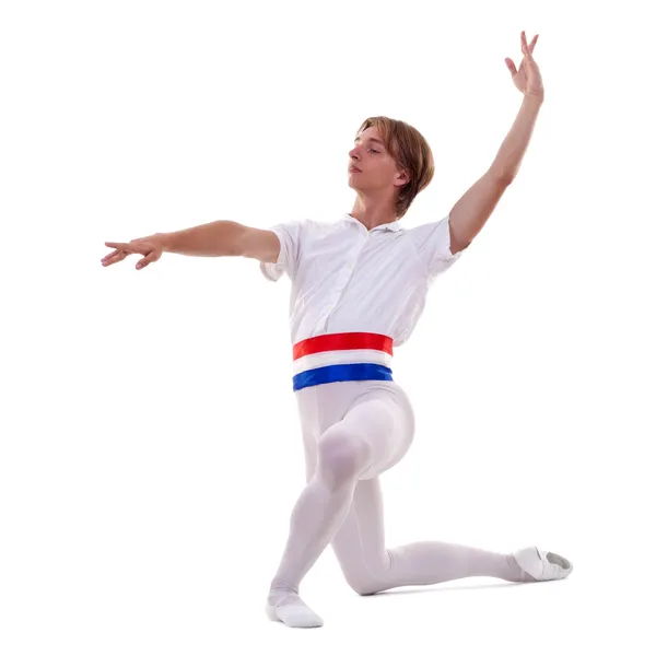 Ballet dancer knealing — Stock Photo, Image