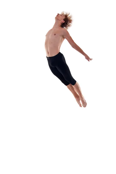 Danseuse moderne sautant — Photo