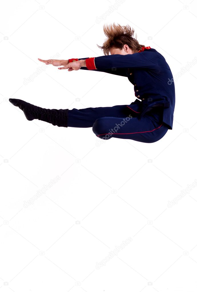 Ballet man jumping