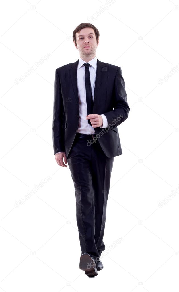 Business man is walking