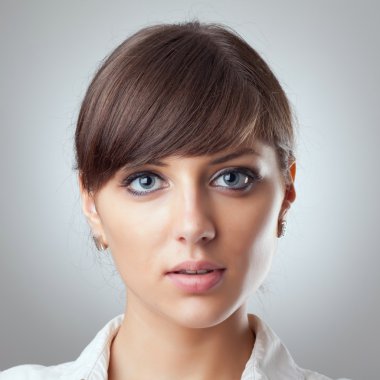 Business woman's face clipart