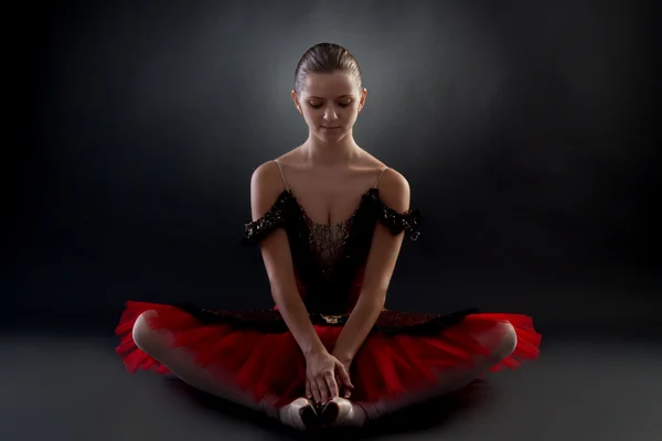 stock image Beautiful ballerina sitting