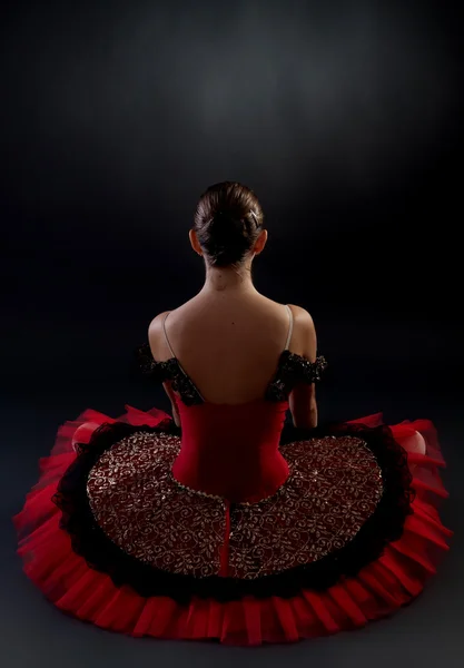 Achterzijde van een ballerina — Stockfoto