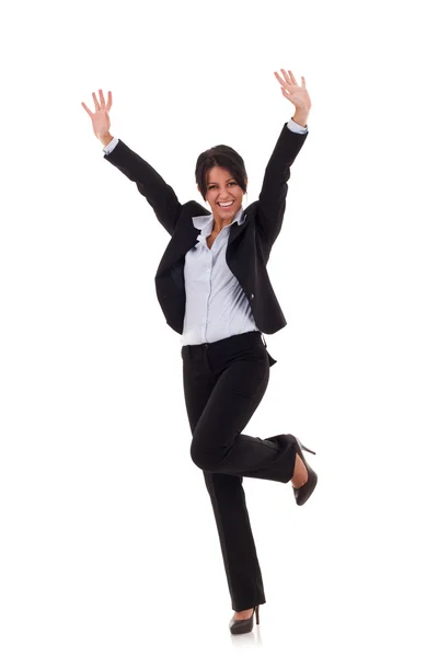 Joyous business woman — Stock Photo, Image