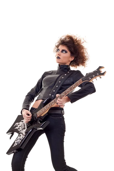 Mulher estrela de rock — Fotografia de Stock