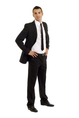 Handsome business man clipart