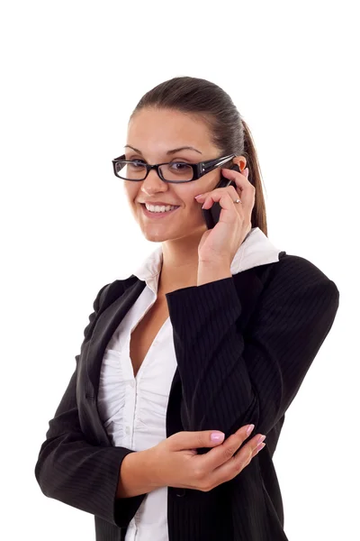 Mulher de negócios no telefone — Fotografia de Stock