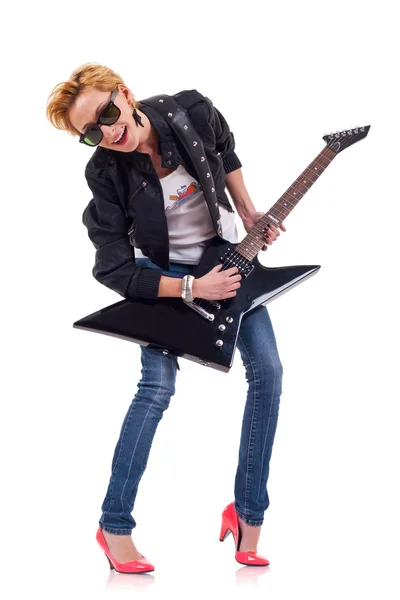 Chica estrella de rock — Foto de Stock